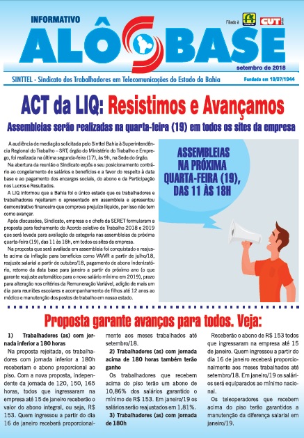 ACT da LIQ: Resistimos e Avançamos 