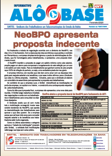 Neobpo apresenta proposta indecente